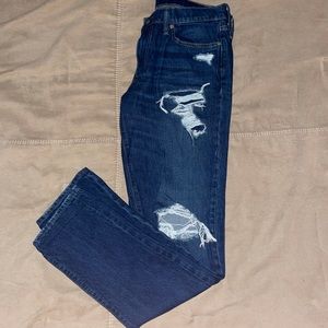 Abercrombie & Fitch Ripped Blue Jeans Slim